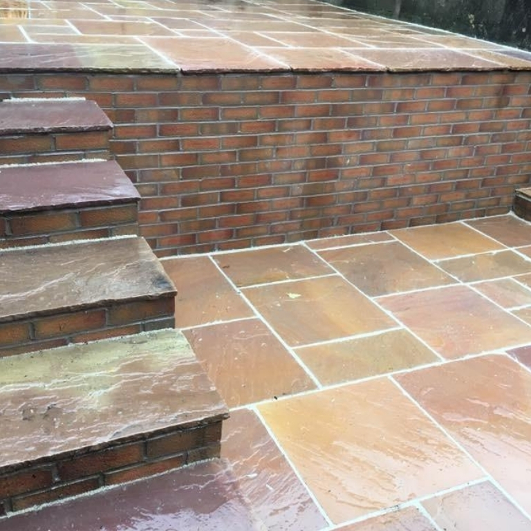 Garden Patio and Wall